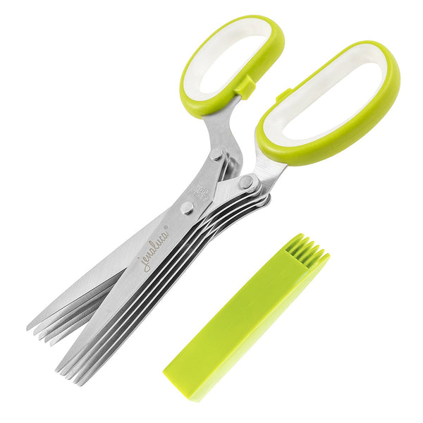 Multipurpose Kitchen Shears 5 Blades Herb Scissors
