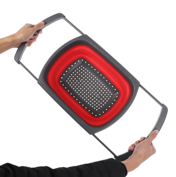 Collapsible Scalable Silicone Colander Folding Kitchen